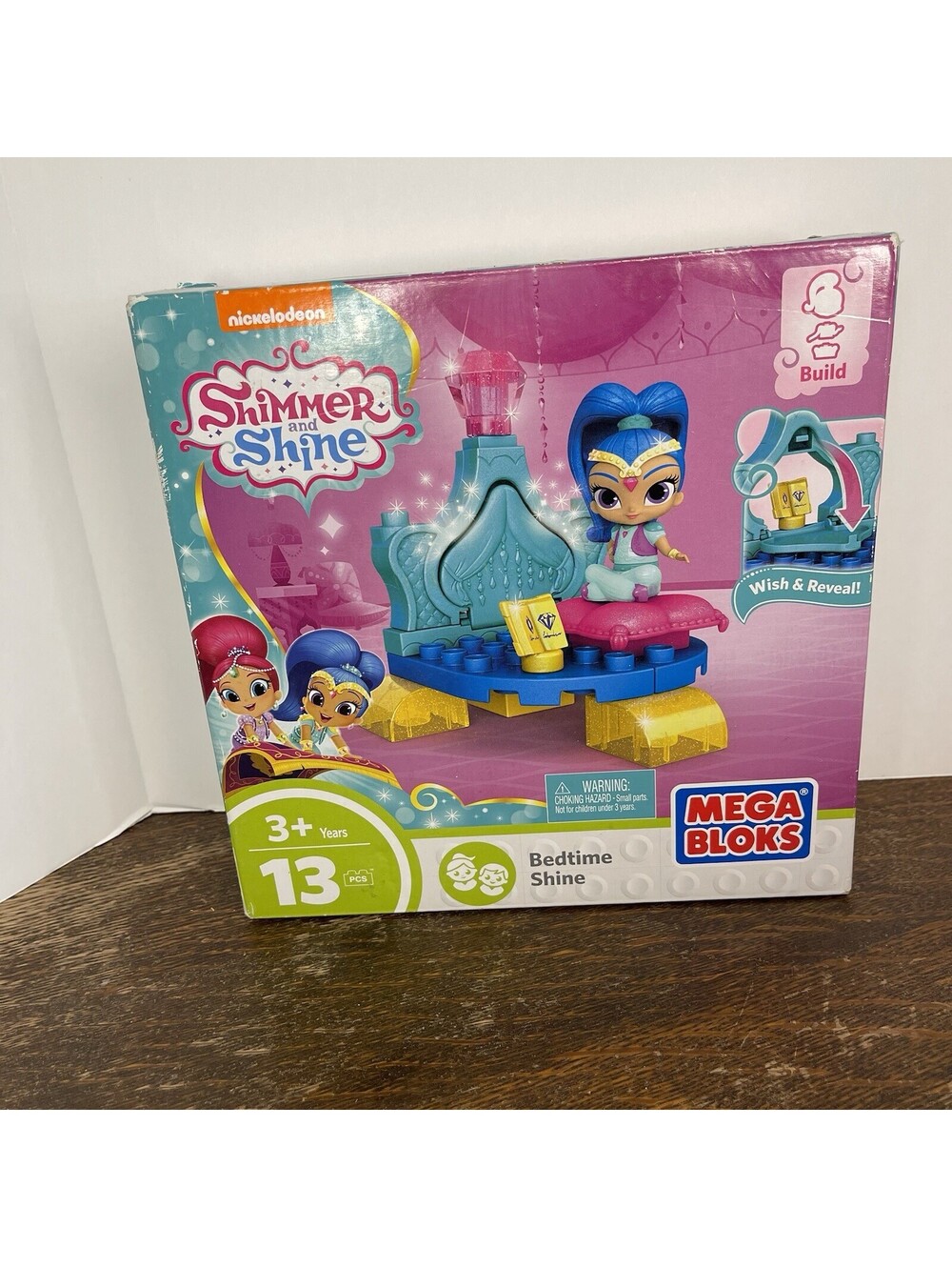 Nickelodeon SHIMMER & SHINE Bedtime shine MEGA BLOKS 13 PCS New Fast